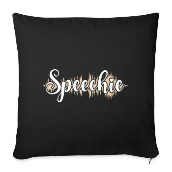 SLP Speechie Speech Language Pathologist - Sofa pillowcase 17,3'' x 17,3'' (45 x 45 cm) - black - Front