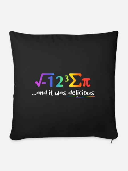 Lustige Mathelehrer-Mathematik - Sofakissenbezug 45 x 45 cm - Schwarz