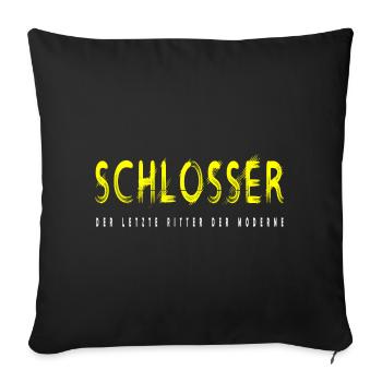Schlosser Handwerker Design - Sofakissenbezug 45 x 45 cm - Schwarz - Vorne