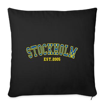 Stockholm Est.2005 - Housse de coussin décorative 45 x 45 cm - noir - Devant