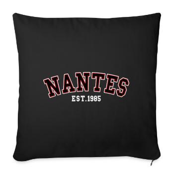 Nantes Est. 1985 - Sofa pillowcase 17,3'' x 17,3'' (45 x 45 cm) - black - Front