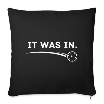 Pickleball drôle - c’était dans - Housse de coussin décorative 45 x 45 cm - noir - Devant
