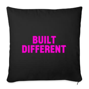 Sweat à capuche de chemise différent pour les fans de fitness - Housse de coussin décorative 45 x 45 cm - noir - Devant