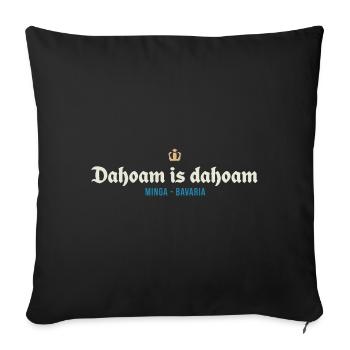 Dahoam is dahoam - Sofa pillowcase 17,3'' x 17,3'' (45 x 45 cm) - black - Front