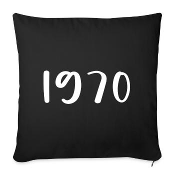 1970 Limited Edition 56th Birthday 1970 - Sofa pillowcase 17,3'' x 17,3'' (45 x 45 cm) - black - Front