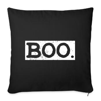 Boo Bold Halloween Typografie - Sofakissenbezug 45 x 45 cm - Schwarz - Vorne