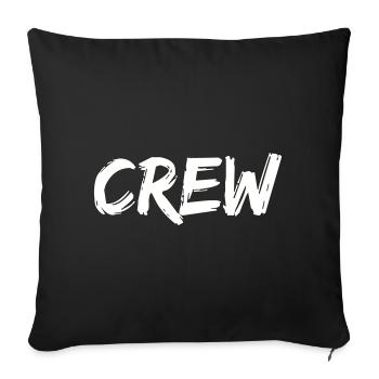 crew - Sofa pillowcase 17,3'' x 17,3'' (45 x 45 cm) - black - Front