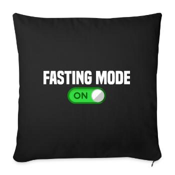 Fasting Mode On Toggle Graphic Tee - Sofa pillowcase 17,3'' x 17,3'' (45 x 45 cm) - black - Front