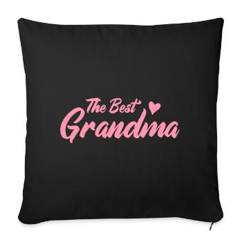 Best Granny Rosé Font - Sofa pillowcase 17,3'' x 17,3'' (45 x 45 cm) - black - Front
