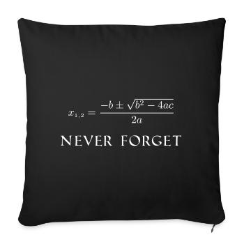Midnight formula - Sofa pillowcase 17,3'' x 17,3'' (45 x 45 cm) - black - Front