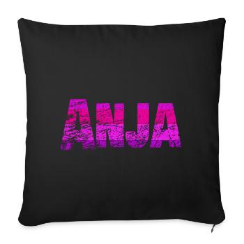 Anonymous - Sofa pillowcase 17,3'' x 17,3'' (45 x 45 cm) - black - Front