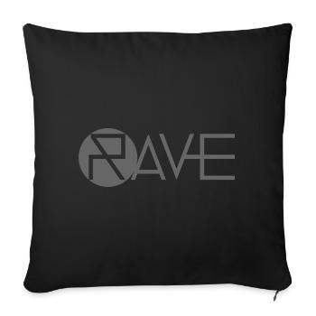rave - Housse de coussin décorative 45 x 45 cm - noir - Devant