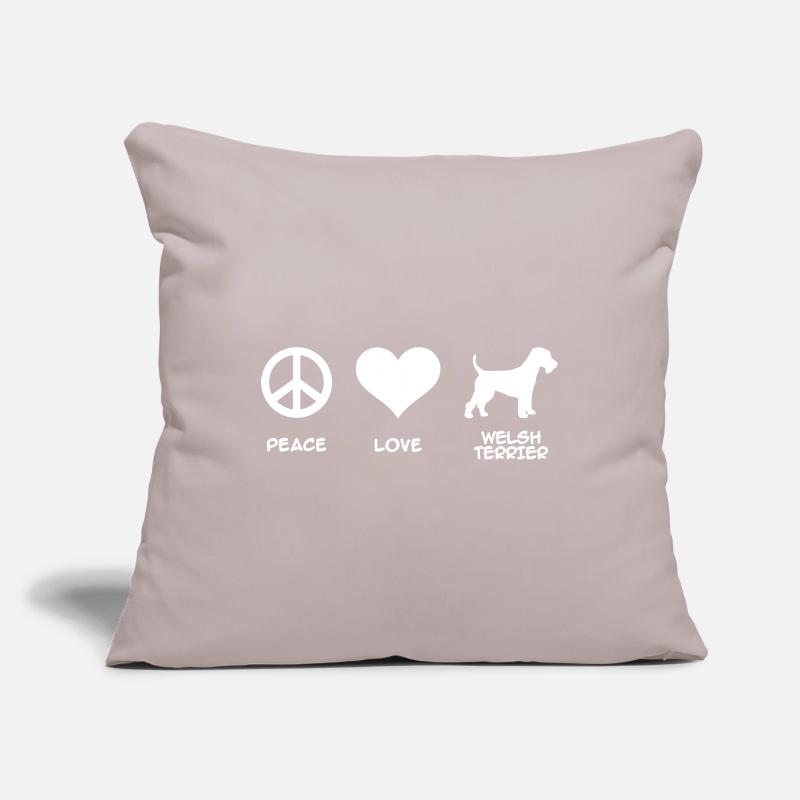 Welsh Terrier Sofa pillowcase 17,3'' x 17,3'' (45 x 45 cm)