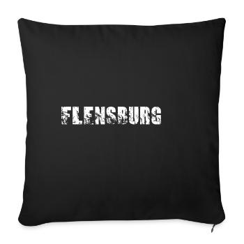 Flensburg - Sofakissenbezug 45 x 45 cm - Schwarz - Vorne