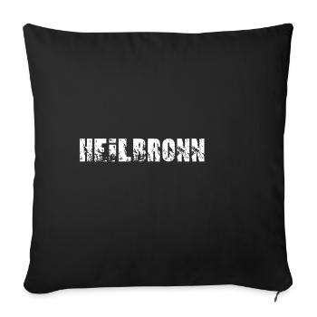 Heilbronn - Sofakissenbezug 45 x 45 cm - Schwarz - Vorne