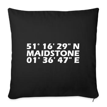 Maidstone Coordinates - Sofa pillowcase 17,3'' x 17,3'' (45 x 45 cm) - black - Front