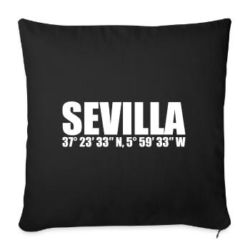 Coordonnées de Séville - Housse de coussin décorative 45 x 45 cm - noir - Devant