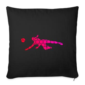 Men's Volleyball Players Volleyball Women - Sofa pillowcase 17,3'' x 17,3'' (45 x 45 cm) - black - Front