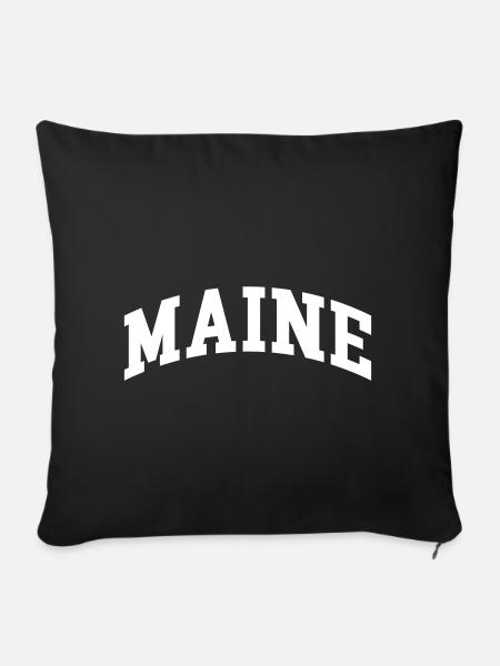 Maine - Sofakissenbezug 45 x 45 cm - Schwarz