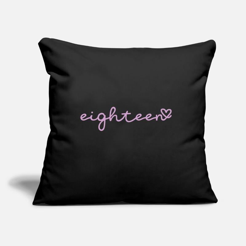 dix-huit violets Housse de coussin décorative 45 x 45 cm