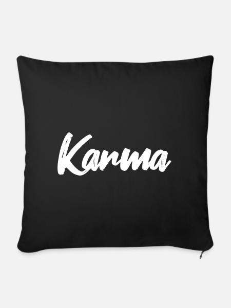 Karma - Sofakissenbezug 45 x 45 cm - Schwarz