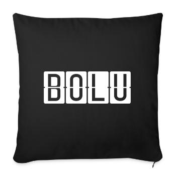 Bolu Airport Sign - Sofa pillowcase 17,3'' x 17,3'' (45 x 45 cm) - black - Front