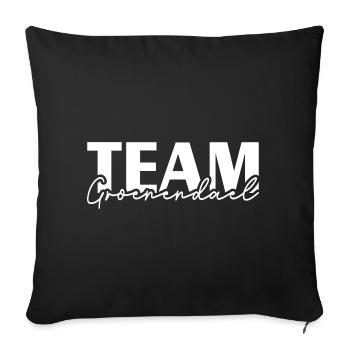 TEAM GROENENDAEL Dogs IGP Dog Sport Wilsigns - Housse de coussin décorative 45 x 45 cm - noir - Devant