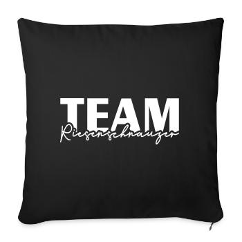 TEAM Schnauzer Géant Chiens Chiens Wilsigns IGP - Housse de coussin décorative 45 x 45 cm - noir - Devant