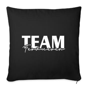 TEAM TERVUREN Dogs IGP Dog Sport Wilsigns - Sofa pillowcase 17,3'' x 17,3'' (45 x 45 cm) - black - Front