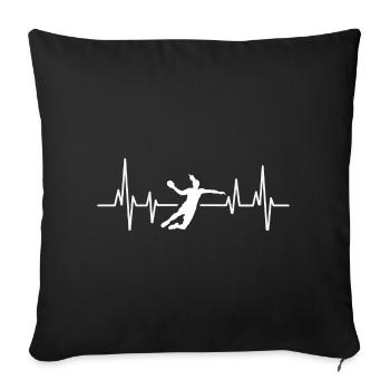 Handball Handball Player Women Handball - Sofa pillowcase 17,3'' x 17,3'' (45 x 45 cm) - black - Front