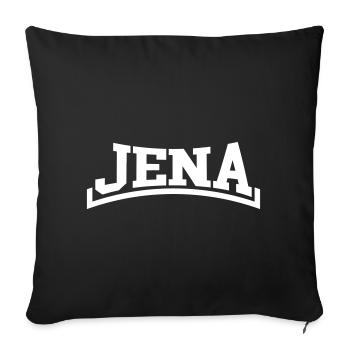 Jena - Sofa pillowcase 17,3'' x 17,3'' (45 x 45 cm) - black - Front
