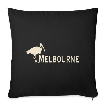 Bin Chicken Melbourne - Sofa pillowcase 17,3'' x 17,3'' (45 x 45 cm) - black - Front