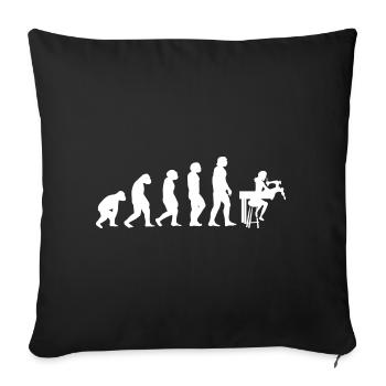 Closer Evolution Seamstress - Sofa pillowcase 17,3'' x 17,3'' (45 x 45 cm) - black - Front