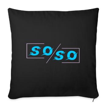 Soso - Sofa pillowcase 17,3'' x 17,3'' (45 x 45 cm) - black - Front