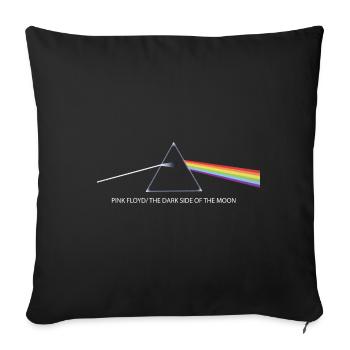 Pink Floyd Writing The Dark Side Of The Moon - Sofa pillowcase 17,3'' x 17,3'' (45 x 45 cm) - black - Front