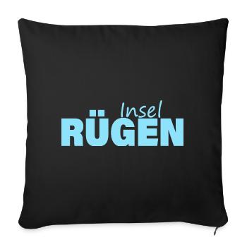 INSEL RÜGEN - Sofakissenbezug 45 x 45 cm - Schwarz - Vorne