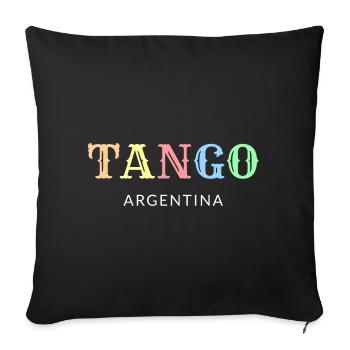 Tango Argentine - Housse de coussin décorative 45 x 45 cm - noir - Devant