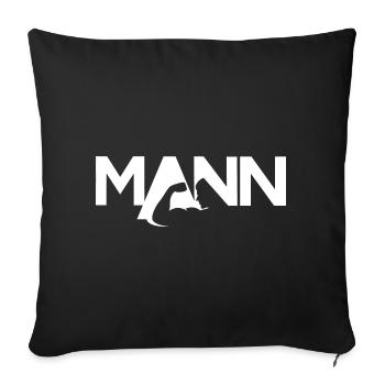 L’homme - l’homme qui peut ! - Housse de coussin décorative 45 x 45 cm - noir - Devant
