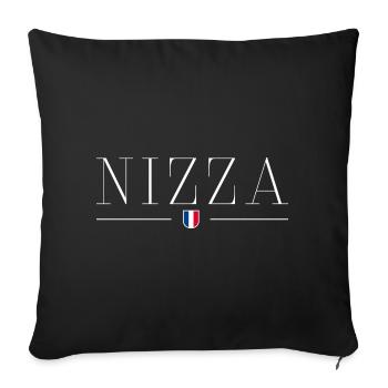 Nice Riviera Flair T-Shirt - Sofa pillowcase 17,3'' x 17,3'' (45 x 45 cm) - black - Front