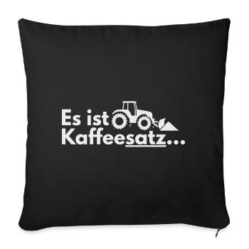 Coffee Harvest Tractor Motif - Sofa pillowcase 17,3'' x 17,3'' (45 x 45 cm) - black - Front