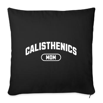 Calisthénie Maman - Housse de coussin décorative 45 x 45 cm - noir - Devant