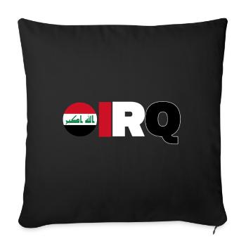 Irak - Housse de coussin décorative 45 x 45 cm - noir - Devant