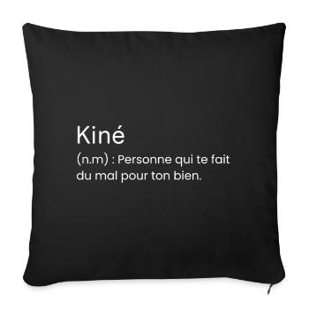 Definition Physiotherapist Gift Humor Physiotherapist - Sofa pillowcase 17,3'' x 17,3'' (45 x 45 cm) - black - Front