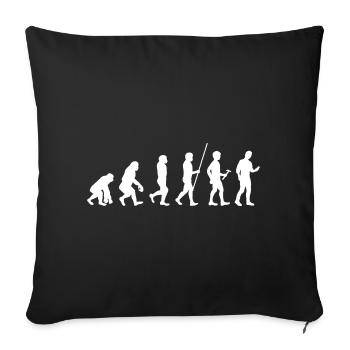 Evolution Smartphone Generation - Sofa pillowcase 17,3'' x 17,3'' (45 x 45 cm) - black - Front