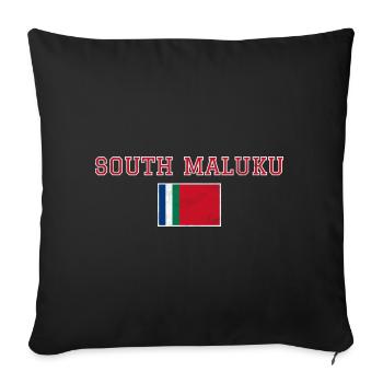 République de Maluku Selatan - Housse de coussin décorative 45 x 45 cm - noir - Devant