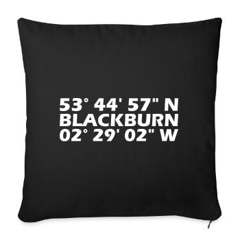 Blackburn Coordinates - Sofa pillowcase 17,3'' x 17,3'' (45 x 45 cm) - black - Front