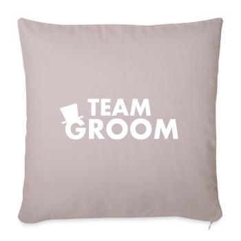Team groom - Housse de coussin décorative 45 x 45 cm - taupe clair - Devant