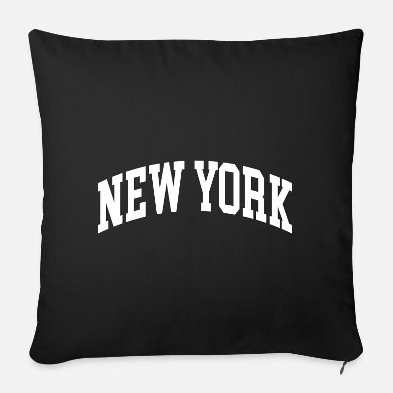New York - Sofakissenbezug 45 x 45 cm - Schwarz