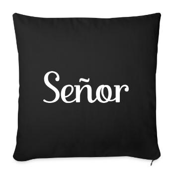 Señor Engagement Groom To Be Wedding Party - Sofa pillowcase 17,3'' x 17,3'' (45 x 45 cm) - black - Front