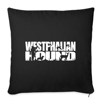WESTPHALIAN HOUND Chien de chasse Chiens Chiens Wilsigns - Housse de coussin décorative 45 x 45 cm - noir - Devant